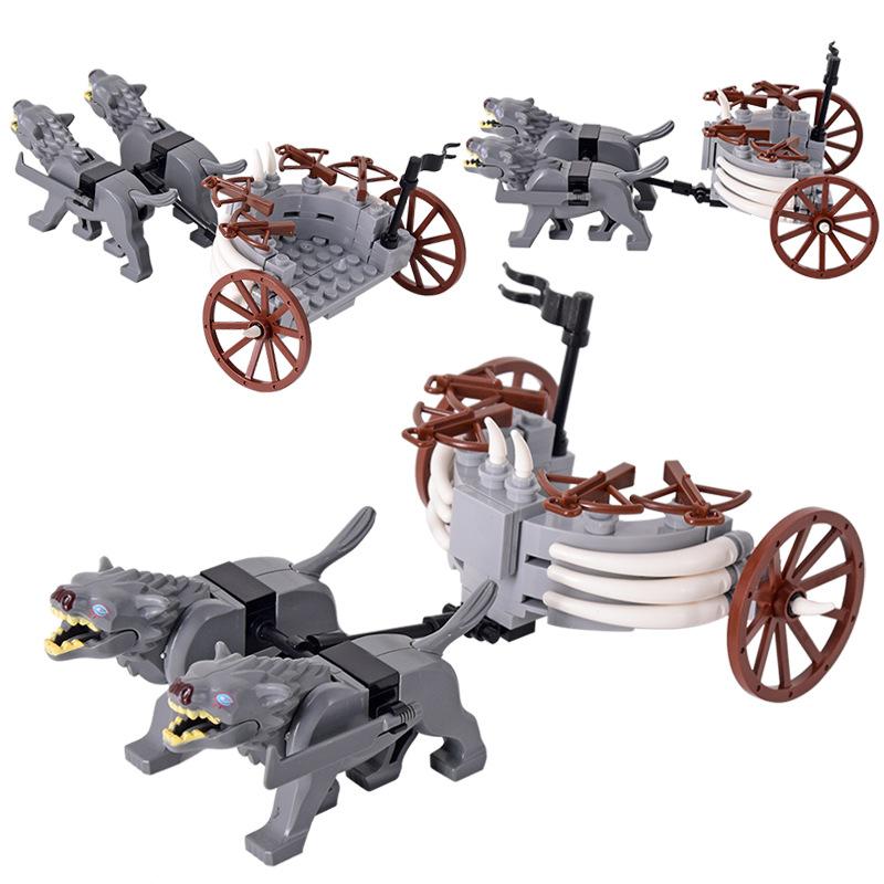 Military-Style Superior-Grade Moc First-Class Middle Ages War-Horse High-Standard Chariot Premium-Quality War Top-Grade Elephant High-Standard