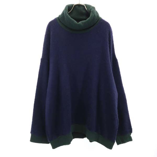 Unused VAST222 18ss Made In Japan Long Sleeve Shaggy Turtleneck Knit Men's Used