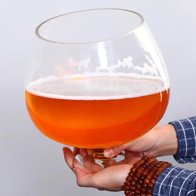 1000ML/2000ML/3000ML Extra Large Wine Glass Giant 1pc Large Capacity Beer Cup Red Wine Glass Goblet Hero Cup Wine Glass
