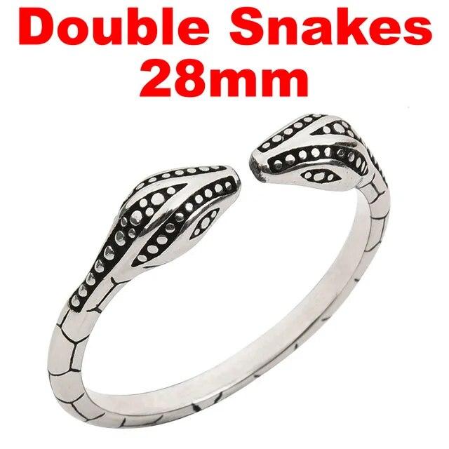 Stainless Steel Snake-Shaped Penis Cock Ring Delayed Ejaculation Erection Ring Semen Locking Rings Glans Massage Sex Toy for Men