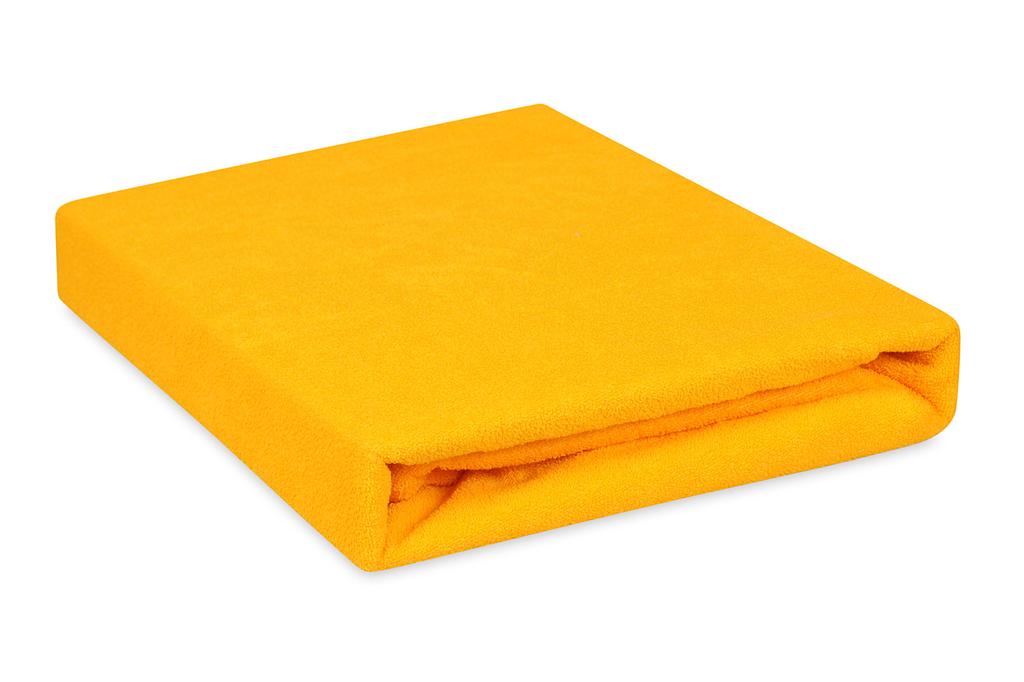 Premium Terry Sheet with Elastic 110x190, 120x200x20, Yellow_05, Matex