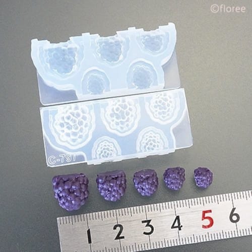 Kamejima Shoten Soft Mold Raspberry Double-Sided Small Hobby Tool C-797