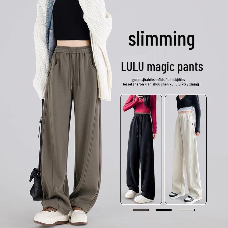 

Women s 2024 Slim-Fit Wide-Leg Pants: Popular Spring & Autumn Casual Sports Style. XXL