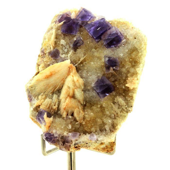 Pierres et Minéraux. Fluorite + Quartz + Baryte. 219.0 ct. La Cabaña, Berbes, Espagne.