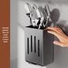 Wall-Mounted Chopstick & Cutlery Holder: Punch-Free Kitchen Organizer and Storage Rack.