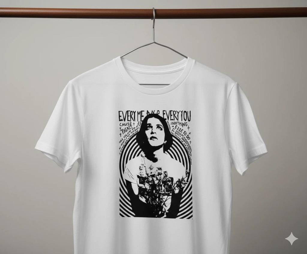 Placebo Brian Molko Every You Every Me Rock Band White T-Shirt - T423