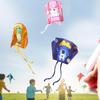 Easy Fly Rainbow Parafoil Kite Polyester Ripstop Long Tail Pocket Kite Good Flying With Kite Line Flying Kite Outdoor Toys