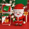 Non-Toxic Kids Christmas Toys Building Blocks Micro Bricks Diy Mini Tree Santa Claus Snowman Christmas Decorations New Year