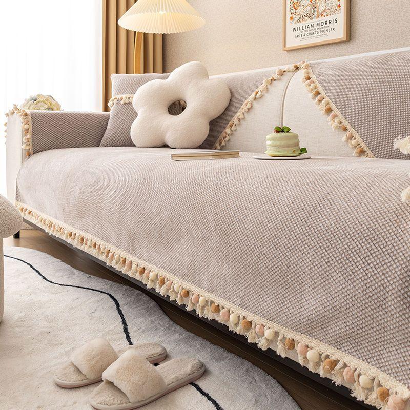 Poduszka na Sofę Hurtownia Chenille Wysokiej Jakości Poduszka Styl Ins Cztery Pory Roku Uniwersalna Antypoślizgowa Pokrowiec na Sofę Zewnętrzny