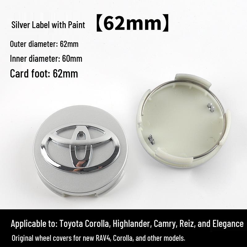 Enjoliveurs de roue compatibles pour Toyota: Corolla, Highlander, Camry, Yaris, Reiz, RAV4, Vios