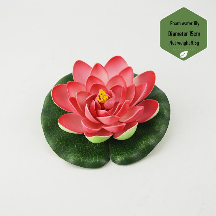 Artificial Lotus Leaf & Lotus Flower Pond Decorations for Fish Tanks & Living Rooms