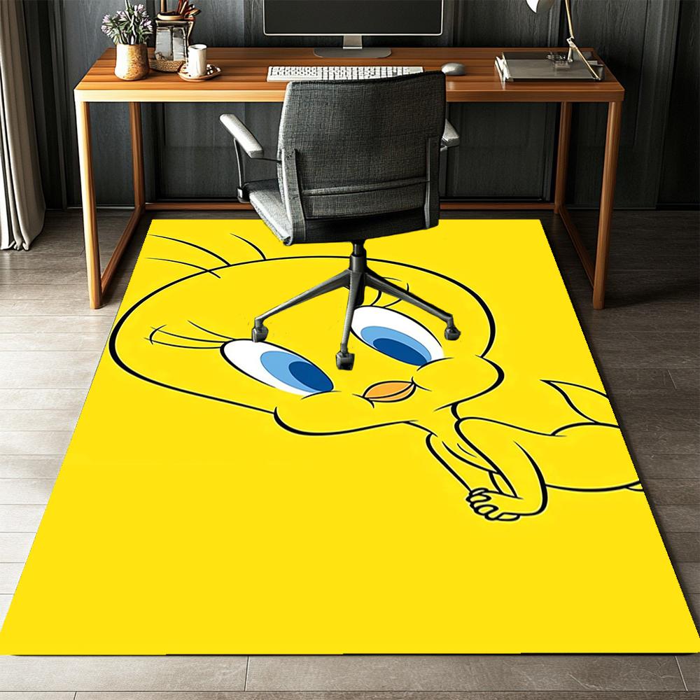Tweety Bird Printed Carpet,Rug,for Office Chair Living Room Bedroom Kitchen Room Decor Gifts.
