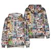 Spiel Kreativ Cartoon Trendig 3D Druck Anime Peripherie Kapuzensweatshirt Hoodie für Männer und Frauen Geschenke 14 Farben