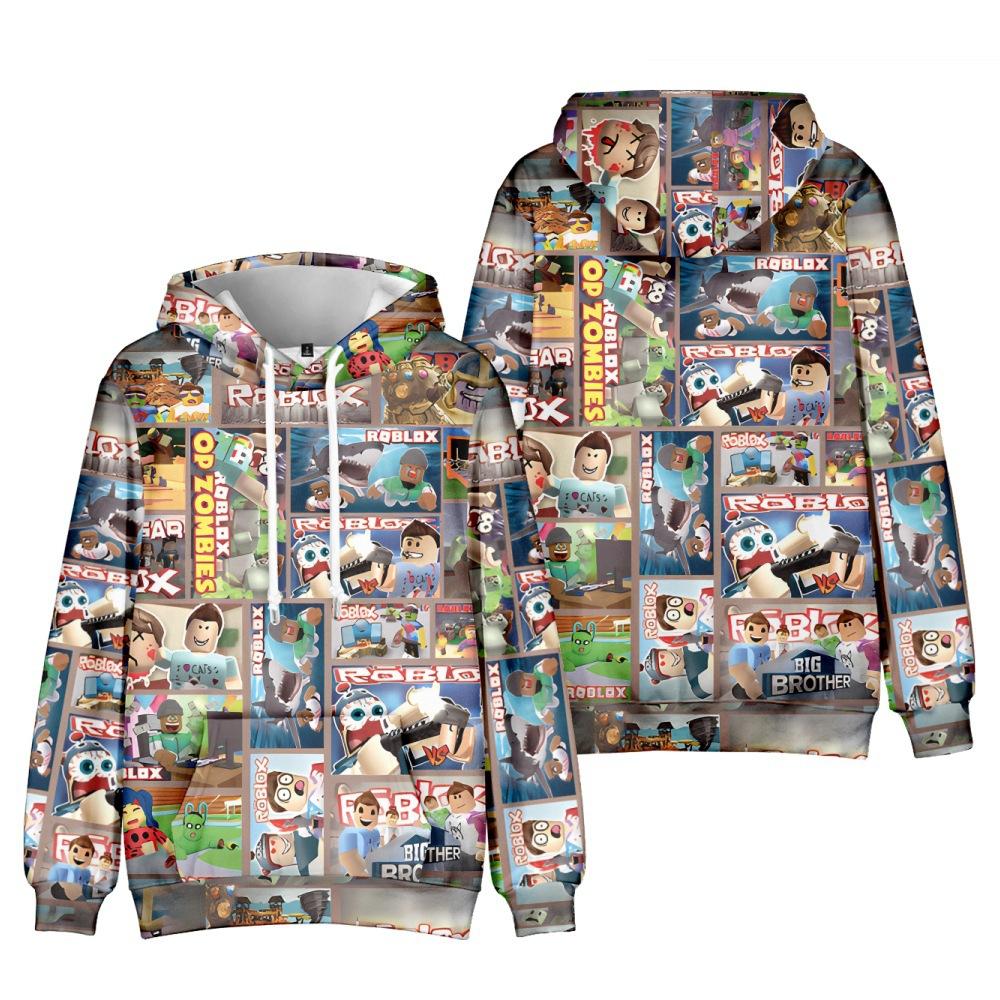 Spiel Kreativ Cartoon Trendig 3D Druck Anime Peripherie Kapuzensweatshirt Hoodie für Männer und Frauen Geschenke 14 Farben