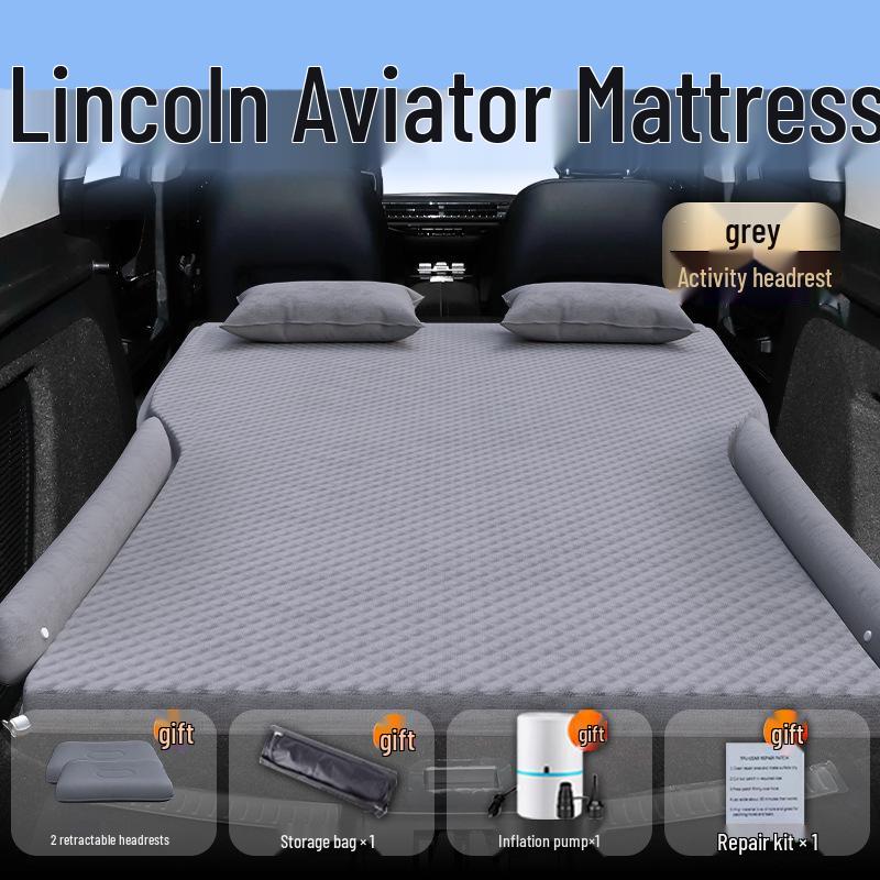 Lincoln Adventure Inflatable Car Bed: Trunk & Rear Seat Sleeping Pad for Car Mattress