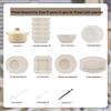 Mode Lanka 37-Piece Light Luxury Ceramic Dinnerware Set