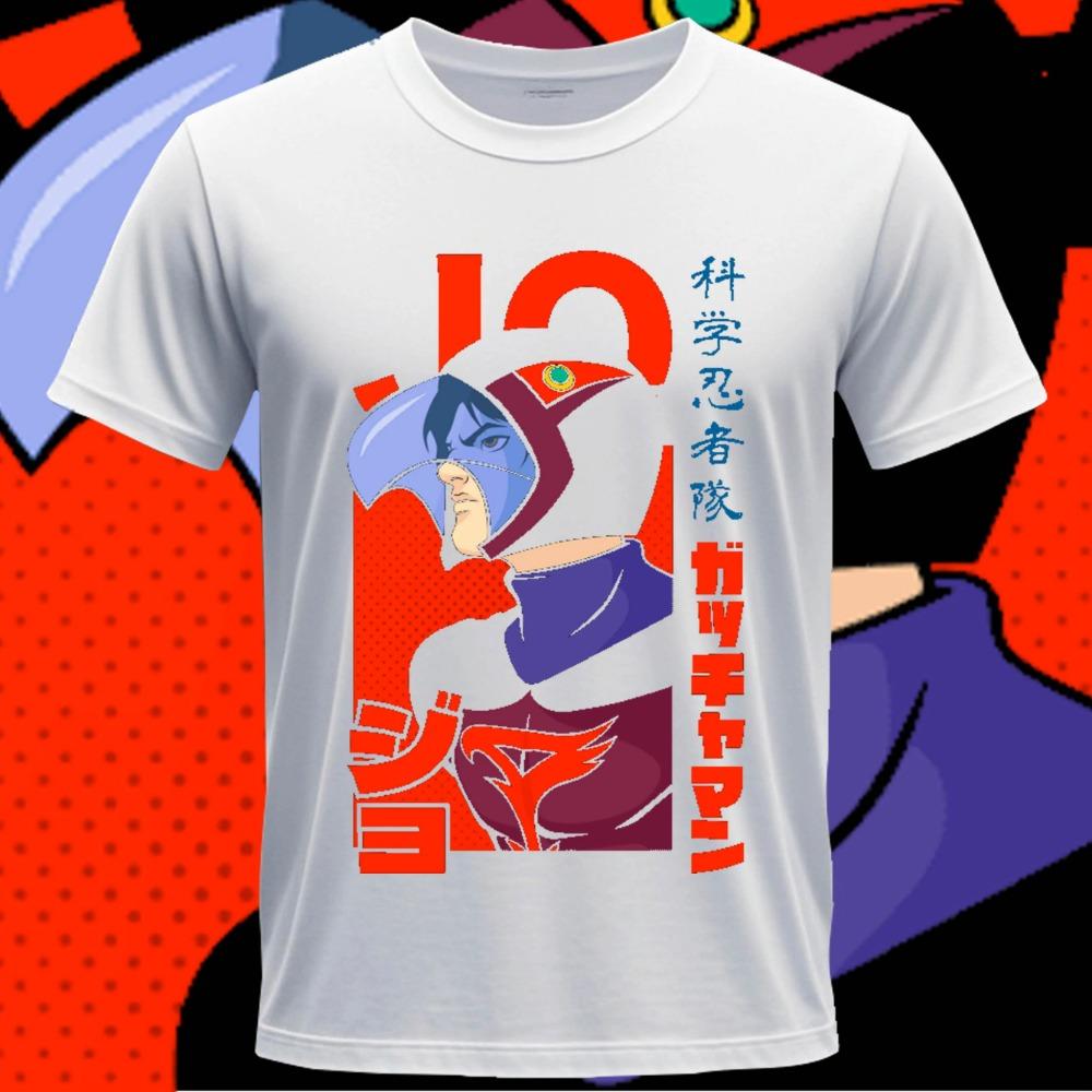 Vintage anime T-shirt Gatchaman Condor graphic printing t shirt Unisex Casual cotton Vintage round neck Tees Short Sleeve