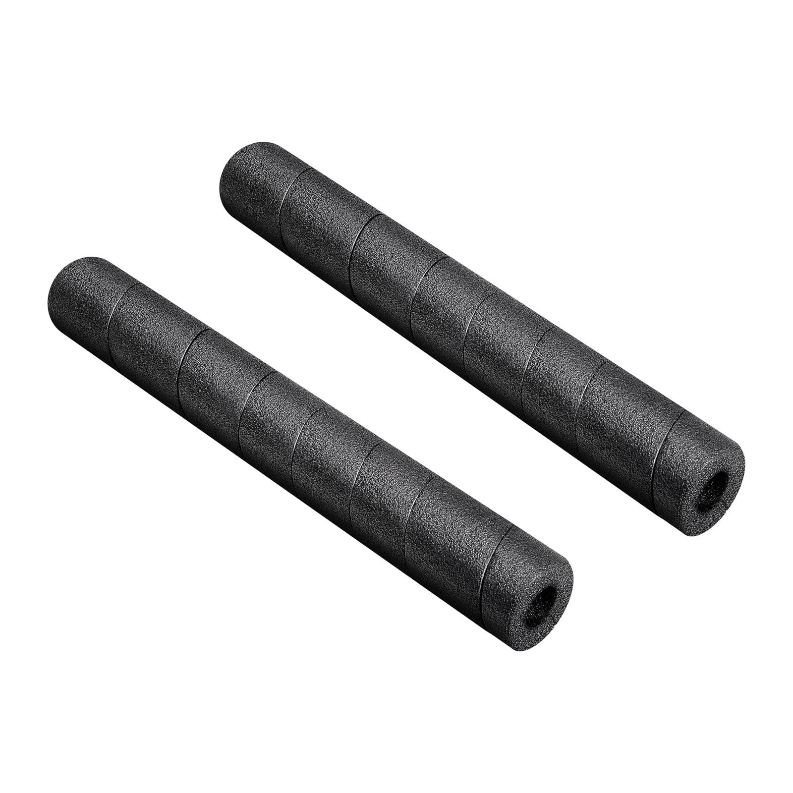 

2 Pieces Pipe Insulation Foam Tubes Soft Multi Purpose Foam Tubing for Swimming Pool Handle Outdoor Indoor Winter Water Pipe чорний