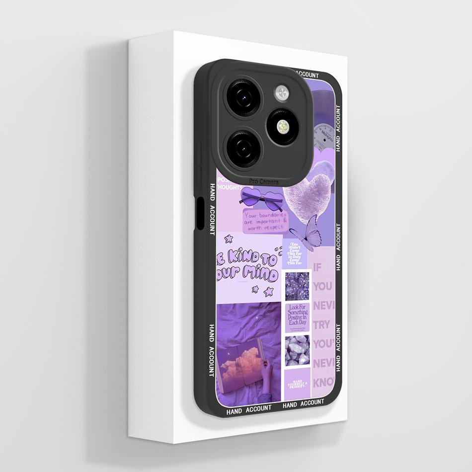 For Tecno Spark 20 Pro Plus 20C Case Creative Cartoon Cover For Spark20 Pro 4G 5G Soft Liquid Silicone Anti Drop Phone Protector