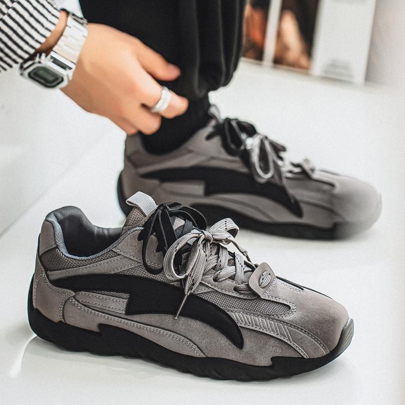 Men's Work Shoes 2026 New Sle Breathable Slip-On Anti-Slip Wear-Resistant Casual Sports Shoes Thick Bottom Labor Protection
