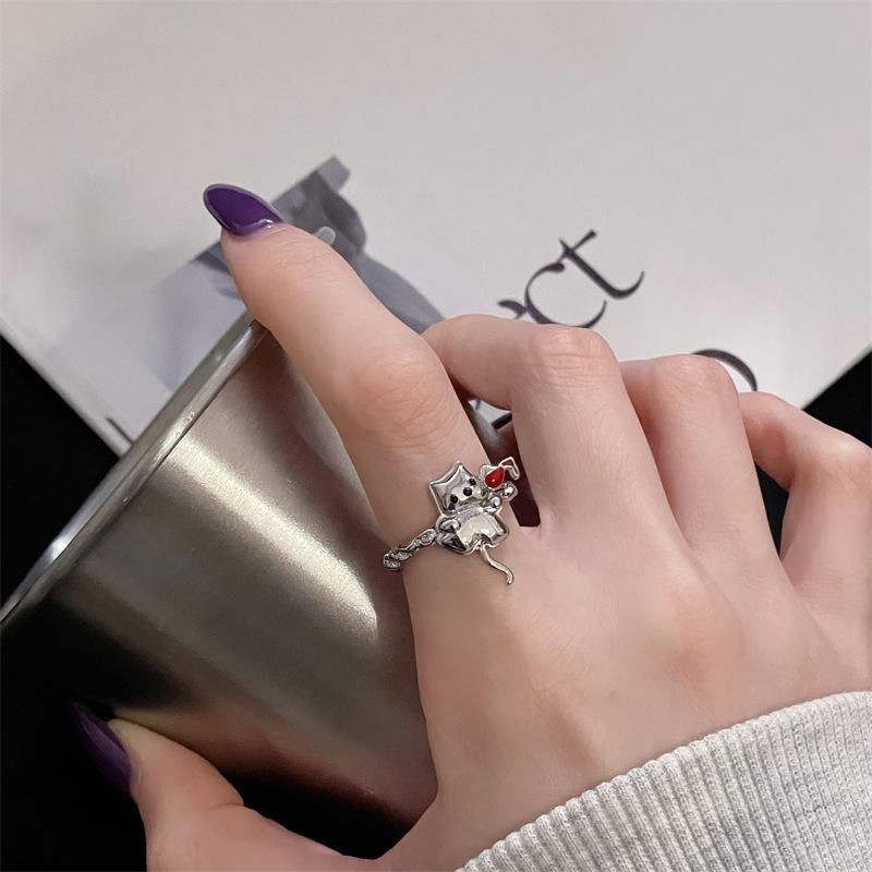 

Національний Стиль Нефрит Відкрите Кільце Складане Нерегулярне Холодний Стиль Легка Розкіш Високоякісне Нішеве Кільце Adjustable opening