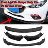 4pcs Car Front Bumper Lip Splitter Fins Diffuser Cover Protection Kit Parts Fit for Subaru