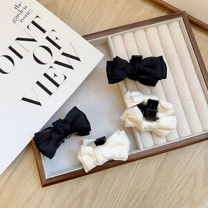 2Pcs Cute Bow Princess Small Hair Claw For Women Girls Cute Side Clip Versatile Exquisite Forehead Bangs Hair Clip Gifts