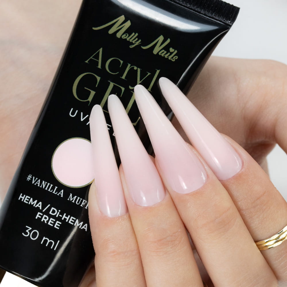 Akrylożel Polygel Żel Budujący Do Przedłużania Acrylgel Molly Nails Hema/Di-Hema Free Vanilla Muffin 30 Ml