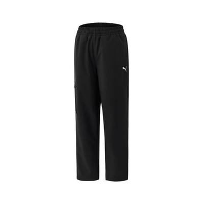 Solid Color Mid Waist Casual Pants Men Bottoms 693571-01