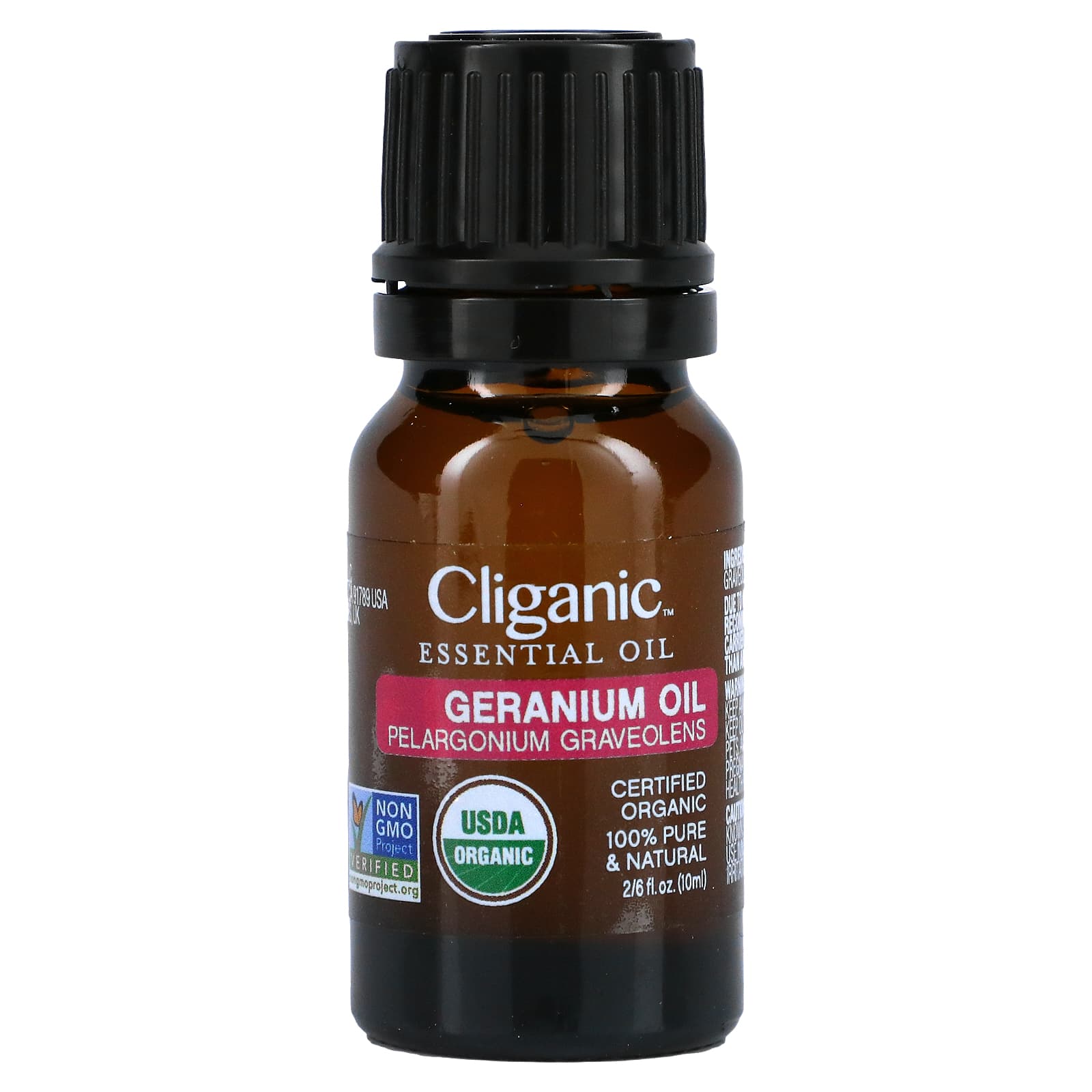 

Cliganic, 100% чистое эфирное масло, герань, 0,33 жидких унций (10 мл)