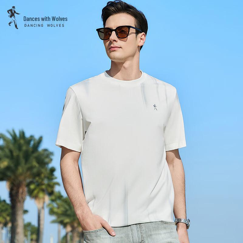 

WOLFZONE Men s Instant Cool Colorblock Round Neck T-shirt 48