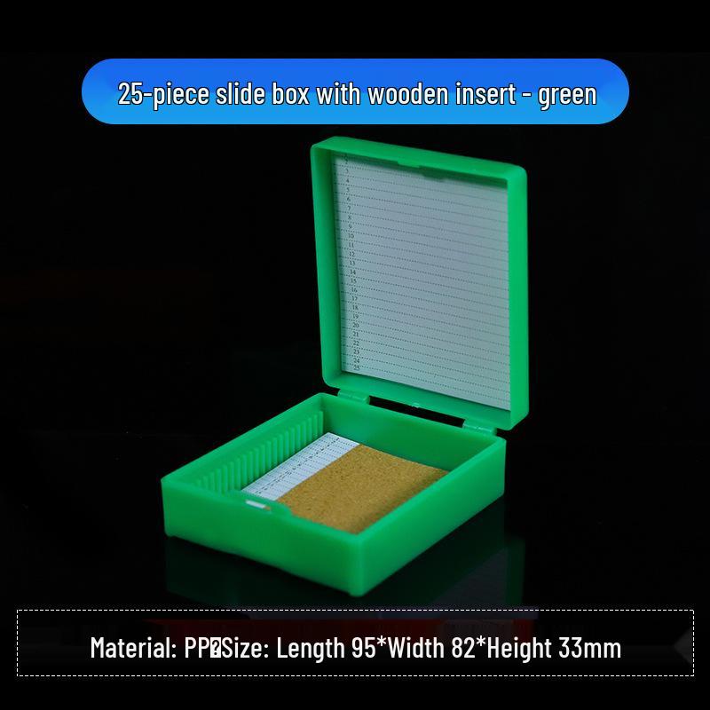 Buckle Slide Box: Holds 5/10/12/25/50/100 Microscope Slides with Secure Storage
