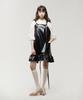 Eipeuleonwei Enamel Frill Apron Black