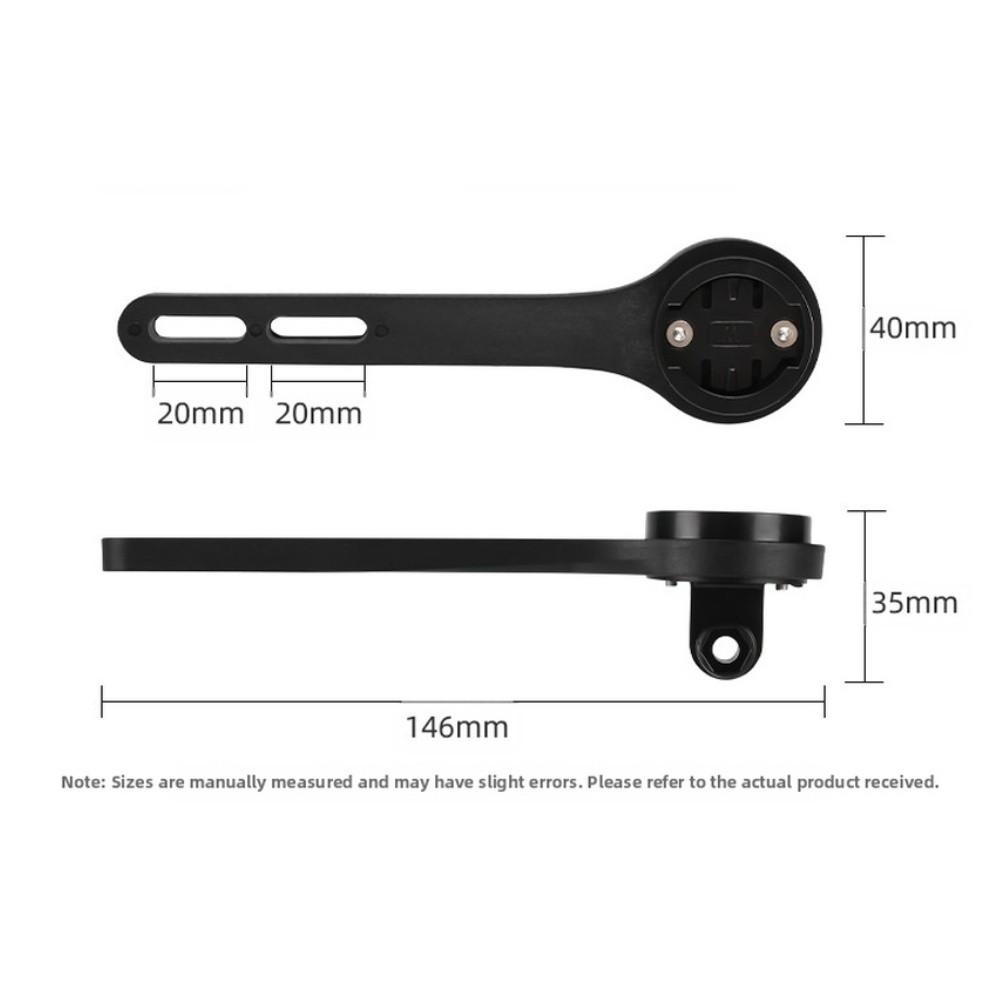 3 Adapter Bases Bike Computer Mount 180-degree Adjustability