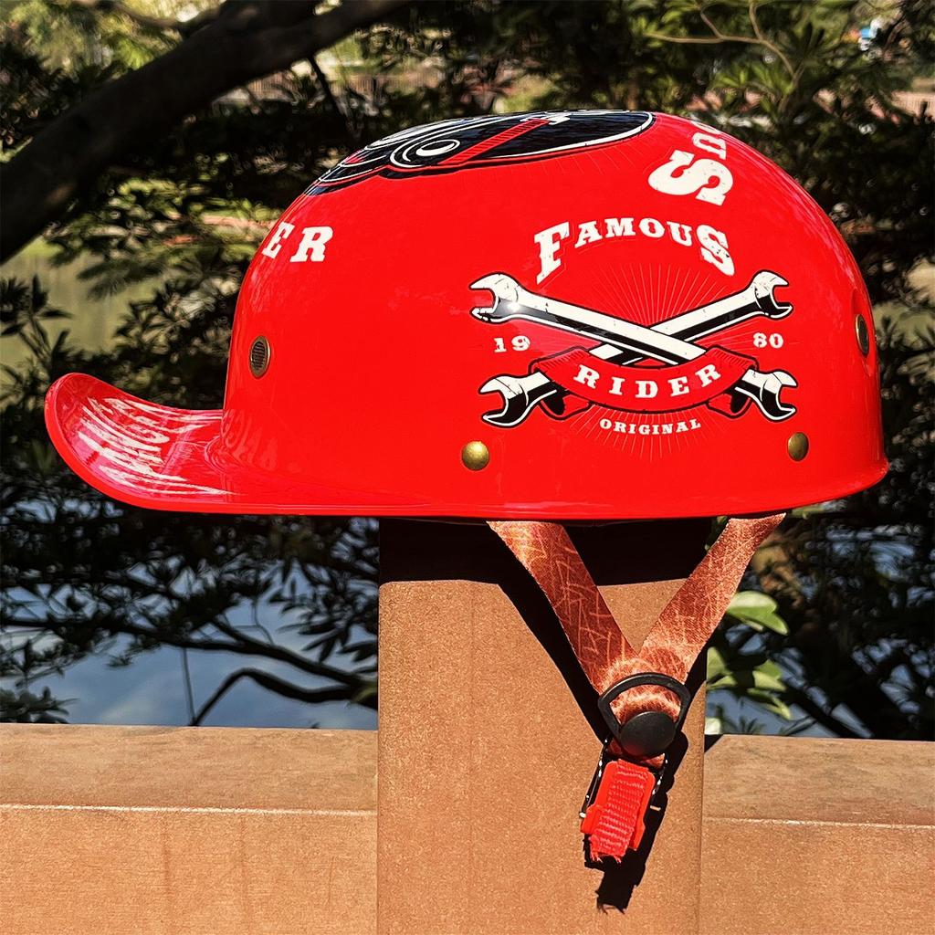 Half Helmet Retro Motorcycle Helmet Electric Men's Scooter Electric Car Hard Hat Riding
