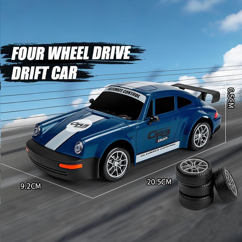 

New 1/24 2.4G High speed Drift Rc Car 4WD Remote Control Racing Car Four Wheel Drive Radio Controlled Racing Model Boy Toy Gifts синий