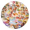 55PCS Delicious Lunchbox Cartoon Graffiti Stickers Exquisite DIY Guitar Phone Laptop Suitcase Water Cup Skateboard Decals