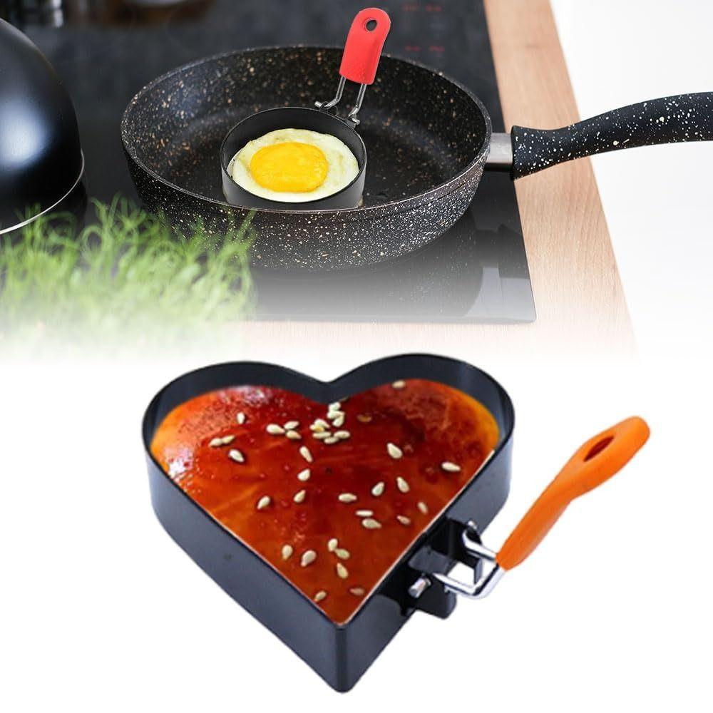

Stainless Steel Egg Rings For Frying Creative Frying Pan Fried Egg DIY Egg Mold Heart