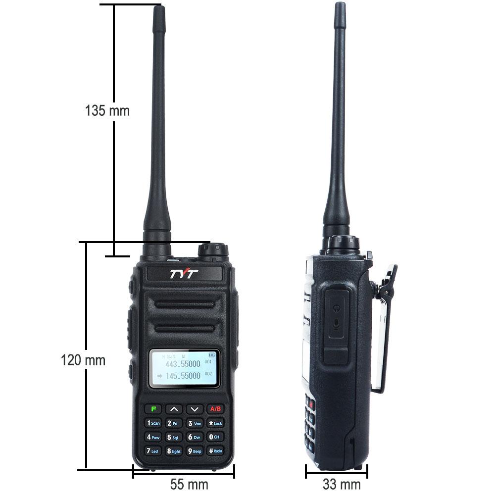 TYT TH-UV88 VOX Dwuzakresowy Walkie Talkie VHF 136-174MHz i UHF 400-480MHz 5W 200CH Scrambler Przenośny radiotelefon dwukierunkowy TYT FM Radio