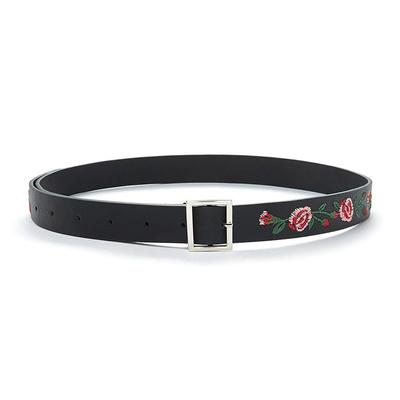 Ladies' Fashionable and Elegant Embroidered Sweet Rose Belt, Exquisite Ladies' Embroidered Belt, Women's Belt
