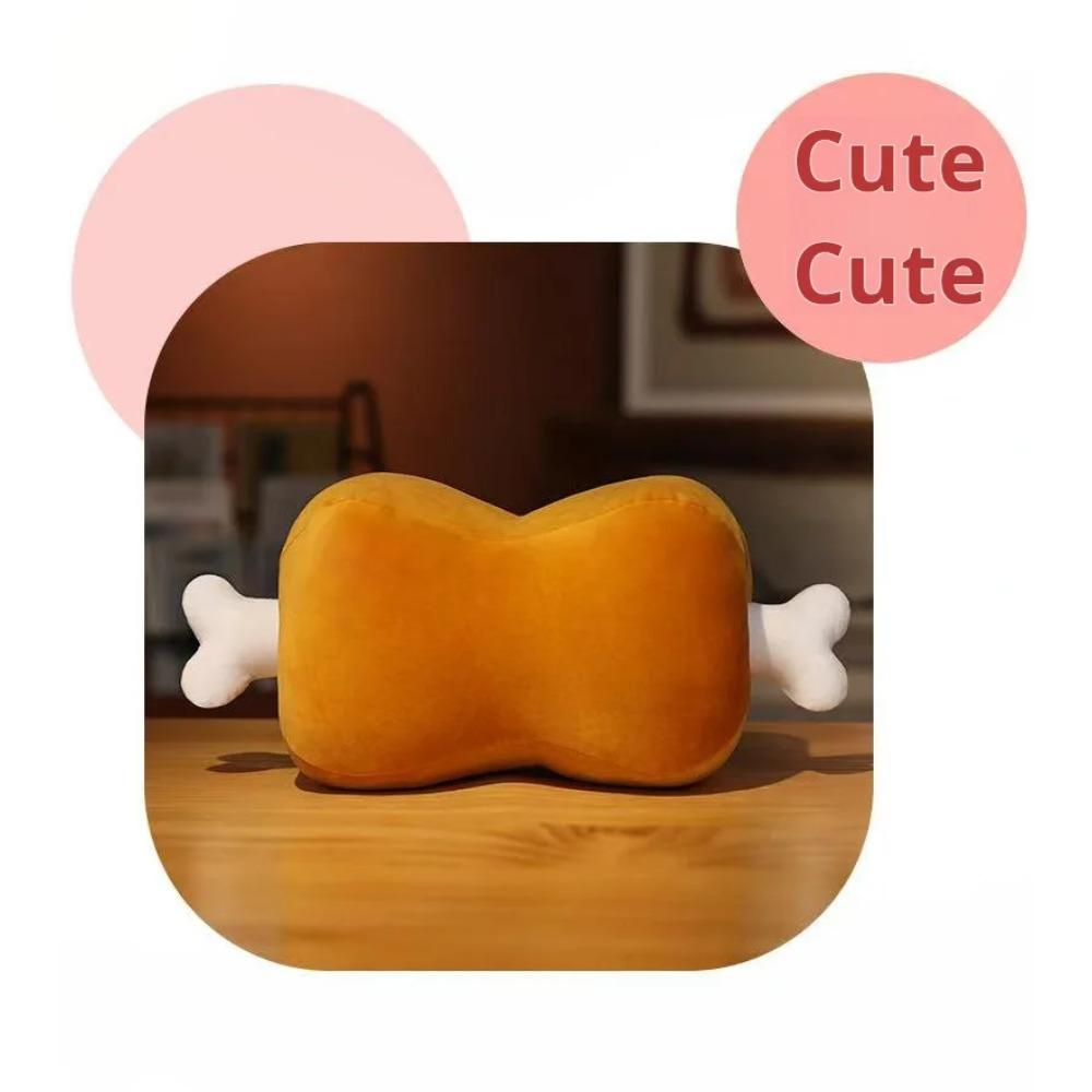 Chicken Leg Bone Pillow Plush Toy Handmade Doll Cartoon Anime Cute Cushion Home Decoration Children's Birthday Gift Toy
