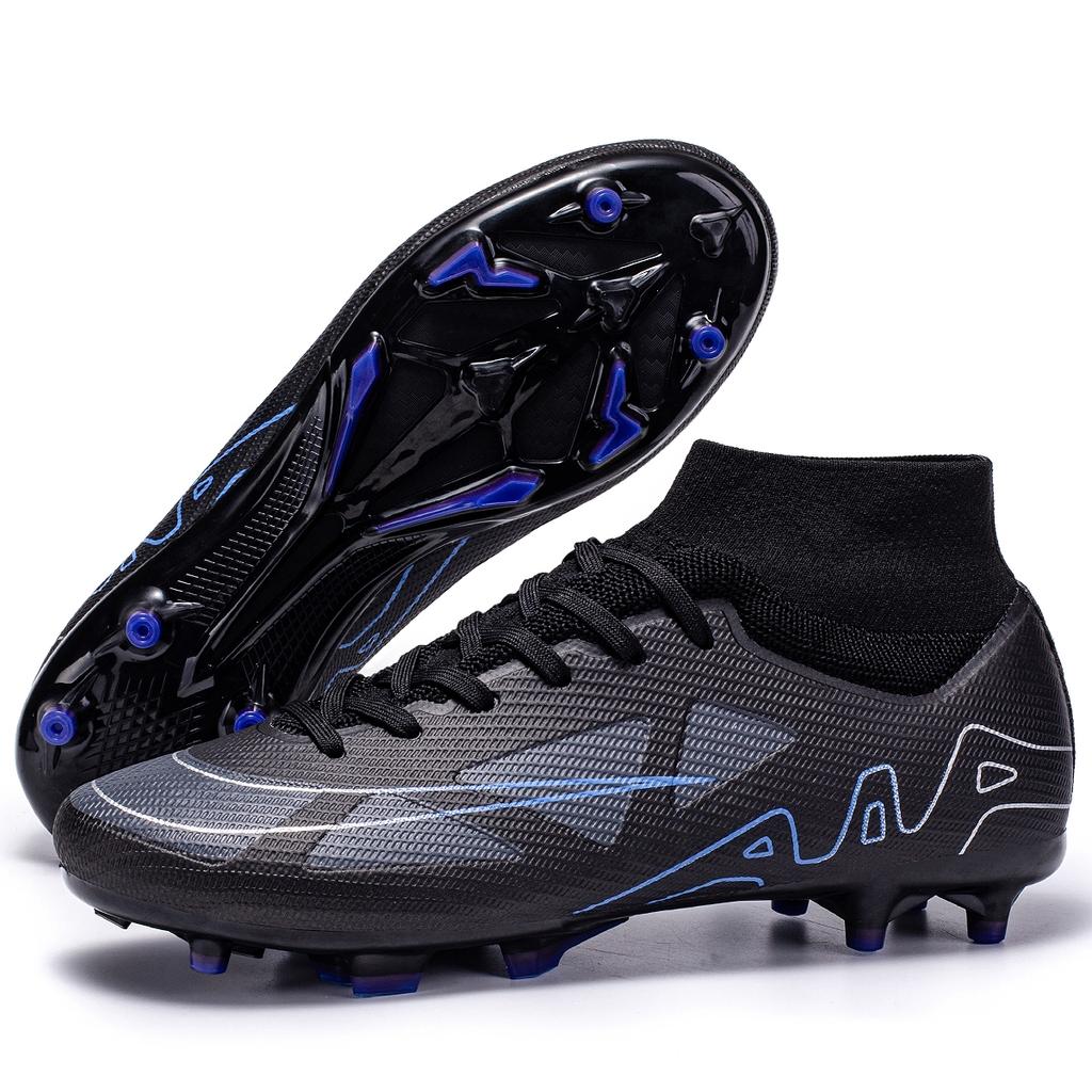 New Men High-top Non-Slip Soccer Shoes Futsal Football Boots Grass Cleats Sneakers High-quality Match Indoor Hot-selling Outdoor