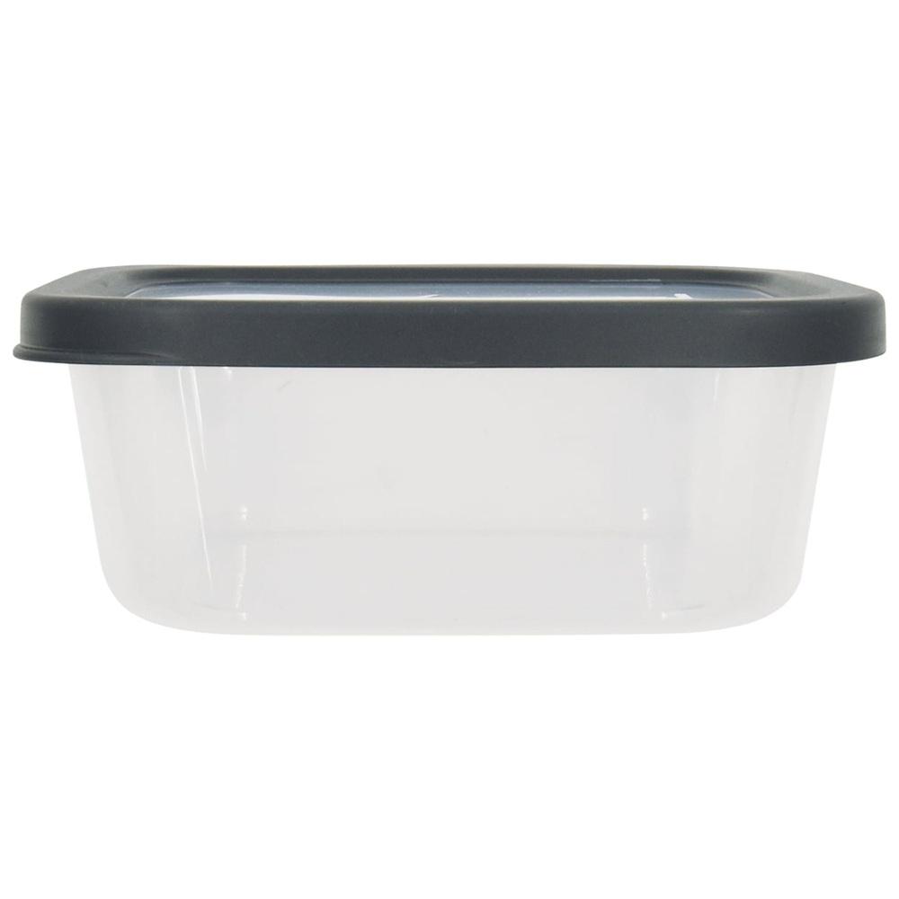 Durable Food Storage Containers 2Pack Stackable Nestable BPAFree Plastic Kitchen Storage Picnic Use Clear Lids Reusable