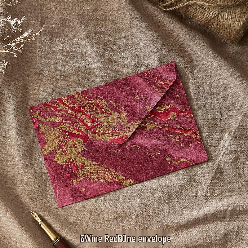 Retro Embossed Chinese Style Letter and Envelope Set with Wax Seal