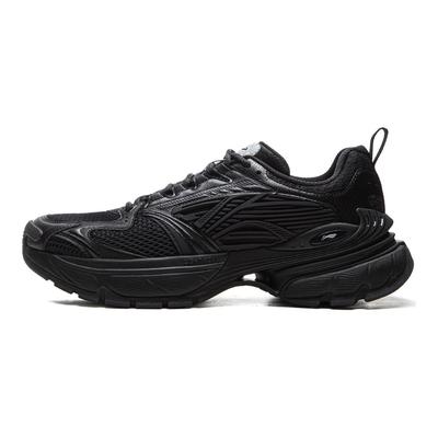 Li Ning Cushioning Abrasion Resistant Breathable Rebound Low Top Casual Shoes Men's Black AGCV243-5