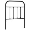 VidaXL Black Metal Headboard 75 Cm 352604