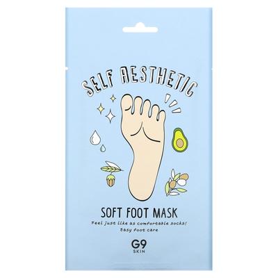 Self Aesthetic, weiche Fußmaske, 5 Masken, 0,40 fl oz (12 ml)