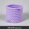 White Polyester Cotton Three-Strand Round Shoelaces - Versatile for Casual or Board Shoes (Pair)