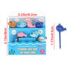 8Pcs/Set Cute Dolphin Fruit Fork Kids Snack Dessert Decoration Forks Toothpick Lunch Salad Decoration Cake Picks