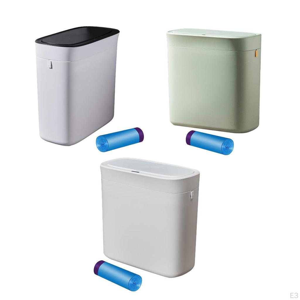 Automatic Garbage Can Bathroom Trash Cans with Lids 16L Kitchen Bin for